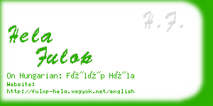 hela fulop business card
